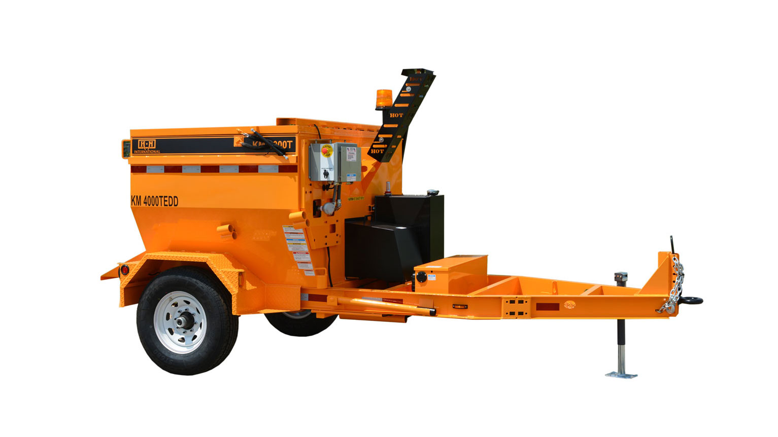 KM 4000T: 2 Ton Asphalt Hotbox Trailer
