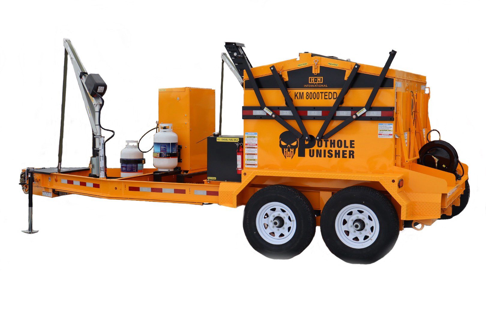 KM 8000T: 4 Ton Asphalt Hotbox Trailer